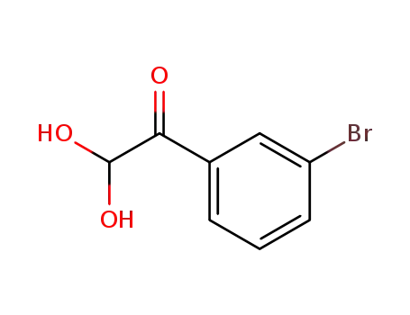 Molecular Structure of 106134-16-1 (3-BROMOPHENYLGLYOXAL HYDRATE)