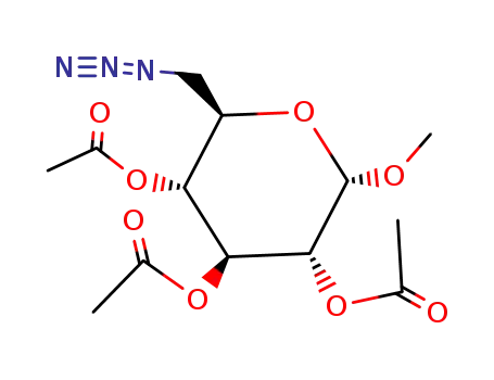 Molecular Structure of 21893-05-0 (Methyl 6-azido-6-deoxy-2,3,4-triacetate-alpha-D-glucopyranoside)