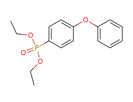 Molecular Structure of 77918-43-5 (Phosphonic acid, (4-phenoxyphenyl)-, diethyl ester)