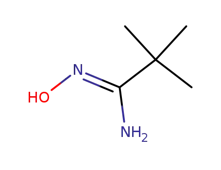 Molecular Structure of 42956-75-2 (N-HYDROXY-2,2-DIMETHYLPROPANIMIDAMIDE)