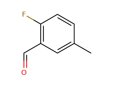 Molecular Structure of 93249-44-6 (2-Fluoro-5-methylbenzaldehyde)