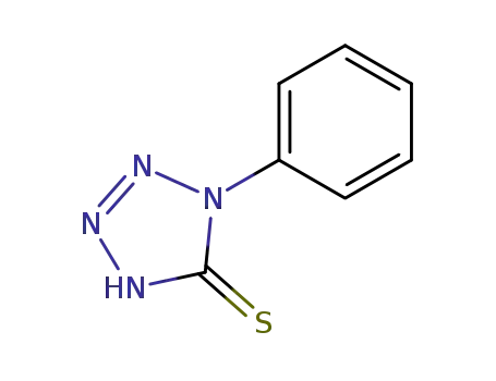Molecular Structure of 86-93-1 (1-Phenyltetrazole-5-thiol)