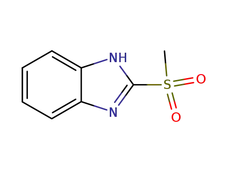 Molecular Structure of 57159-81-6 (1H-Benzimidazole,2-(methylsulfonyl)-(9CI))