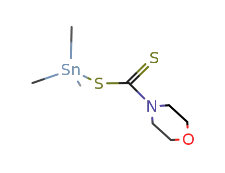 Molecular Structure of 35777-92-5 (trimethylstannanylium morpholine-4-carbodithioate)