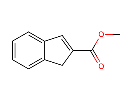 Molecular Structure of 17332-04-6 (1H-Indene-2-carboxylic acid, methyl ester)