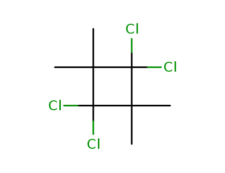 Molecular Structure of 7374-59-6 (1,1,3,3-tetrachloro-2,2,4,4-tetramethylcyclobutane)
