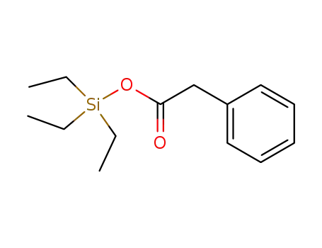 Molecular Structure of 18402-43-2 (Benzeneacetic acid, triethylsilyl ester)