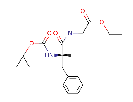 Molecular Structure of 30189-51-6 (Glycine, N-[N-[(1,1-dimethylethoxy)carbonyl]-L-phenylalanyl]-, ethyl ester)