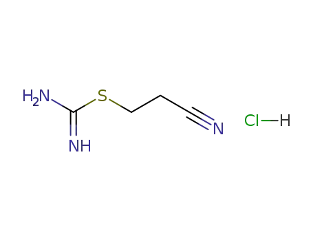 Molecular Structure of 6634-40-8 (2-(2-Cyanoethyl)isothiourea monohydrochloride)