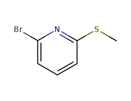 Molecular Structure of 74134-42-2 (2-BROMO-6-(METHYLTHIO)PYRIDINE)