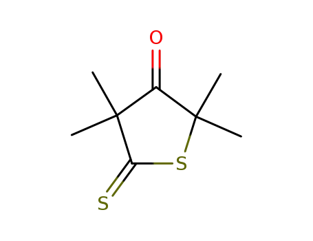 Molecular Structure of 79516-08-8 (3(2H)-Thiophenone, dihydro-2,2,4,4-tetramethyl-5-thioxo-)