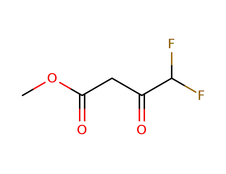 Molecular Structure of 89129-66-8 (Methyl-4,4-difluoroacetoacetate (MeDFAA))