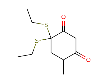 1,3-Cyclohexanedione, 4,4-bis(ethylthio)-6-methyl-