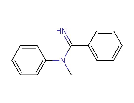 Molecular Structure of 57767-07-4 (Benzenecarboximidamide, N-methyl-N-phenyl-)