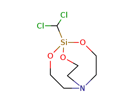 Molecular Structure of 57483-06-4 (2,8,9-Trioxa-5-aza-1-silabicyclo[3.3.3]undecane, 1-(dichloromethyl)-)