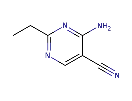 5-Pyrimidinecarbonitrile, 4-amino-2-ethyl- (9CI)