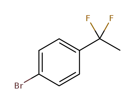 Molecular Structure of 1000994-95-5 (Benzene, 1-bromo-4-(1,1-difluoroethyl)-)