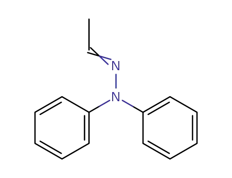 Molecular Structure of 63933-58-4 ((2E)-2-ethylidene-1,1-diphenylhydrazine)