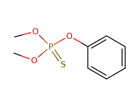 Molecular Structure of 33576-92-0 (O,O-Dimethyl O-phenyl phosphorothioate)