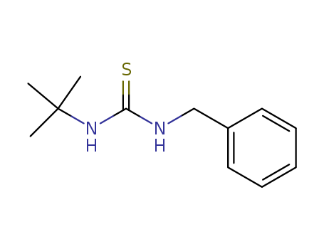 Molecular Structure of 14327-01-6 (Thiourea, N-(1,1-dimethylethyl)-N'-(phenylmethyl)-)