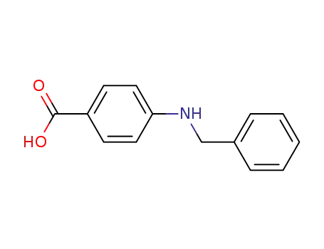 Molecular Structure of 61439-54-1 (Benzoic acid, 4-[(phenylmethyl)amino]-)