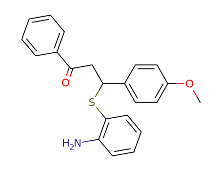 3-(2-aminophenyl)sulfanyl-3-(4-methoxyphenyl)-1-phenyl-propan-1-one cas  60246-67-5