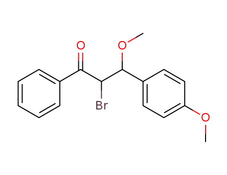 1-Propanone, 2-bromo-3-methoxy-3-(4-methoxyphenyl)-1-phenyl-