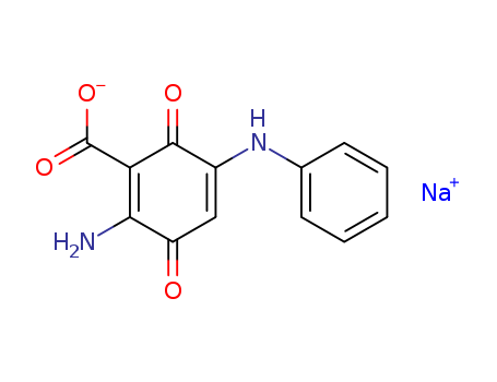 1,4-Cyclohexadiene-1-carboxylic acid, 2-amino-3,6-dioxo-5-(phenylamino)-, monosodium salt