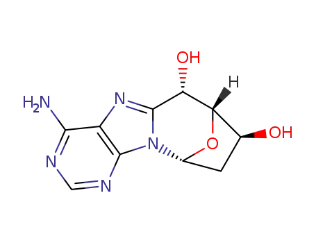 Molecular Structure of 117182-88-4 (8,5'(S)-CYCLO-2'-DEOXYADENOSINE)