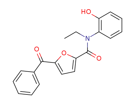 Molecular Structure of 630402-99-2 (2-Furancarboxamide, 5-benzoyl-N-ethyl-N-(2-hydroxyphenyl)-)