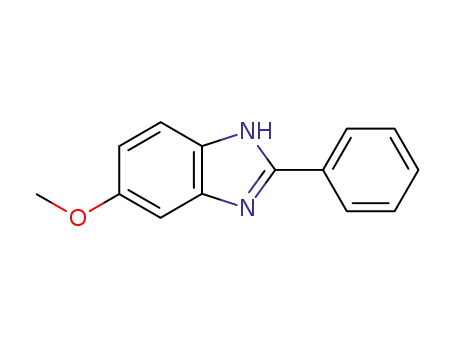 Molecular Structure of 79877-53-5 (1H-BENZIMIDAZOLE, 6-METHOXY-2-PHENYL-)