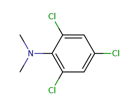 Molecular Structure of 35122-82-8 (Benzenamine, 2,4,6-trichloro-N,N-dimethyl-)