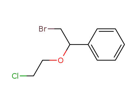Molecular Structure of 23980-35-0 (Benzene, [2-bromo-1-(2-chloroethoxy)ethyl]-)