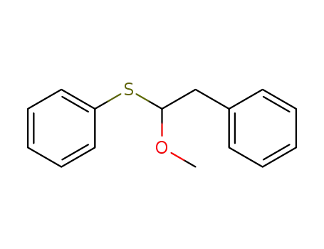 Benzene, [(1-methoxy-2-phenylethyl)thio]-