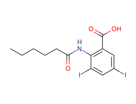 Anthranilic acid, 3,5-diiodo-N-hexanoyl-