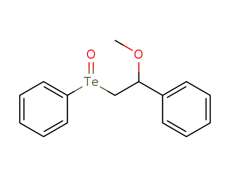 Molecular Structure of 84988-15-8 (Benzene, [(2-methoxy-2-phenylethyl)tellurinyl]-)