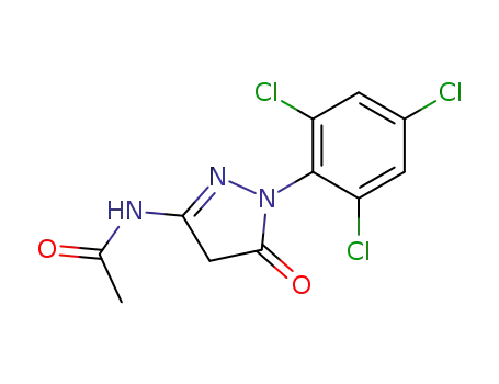 Molecular Structure of 52472-98-7 (3-Propeneamido-1-(2,4,6-trichlorophenyl)-5-pyrazolone)