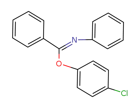 Molecular Structure of 73823-11-7 (Benzenecarboximidic acid, N-phenyl-, 4-chlorophenyl ester)