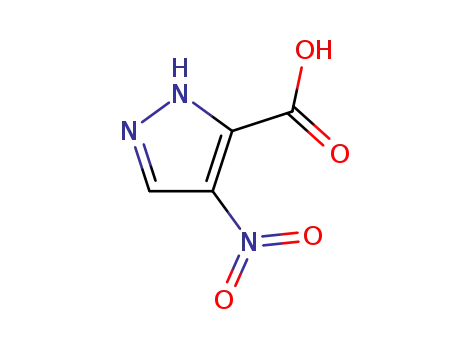 Molecular Structure of 5334-40-7 (4-Nitropyrazole-3-carboxylic acid)