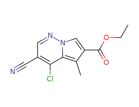 Pyrrolo[1,2-b]pyridazine-6-carboxylic acid, 4-chloro-3-cyano-5-methyl-,
ethyl ester