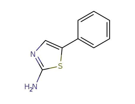 Molecular Structure of 39136-63-5 (5-Phenylthiazol-2-amine)