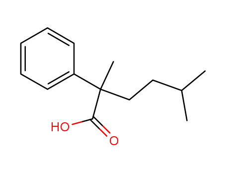 Benzeneacetic acid, a-methyl-a-(3-methylbutyl)-