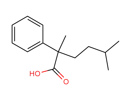 Molecular Structure of 847444-17-1 (Benzeneacetic acid, a-methyl-a-(3-methylbutyl)-)