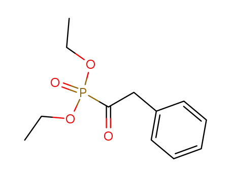 Molecular Structure of 13504-37-5 (Phosphonic acid, (phenylacetyl)-, diethyl ester)