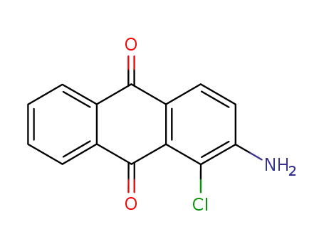 Molecular Structure of 82-27-9 (2-amino-1-chloroanthraquinone)