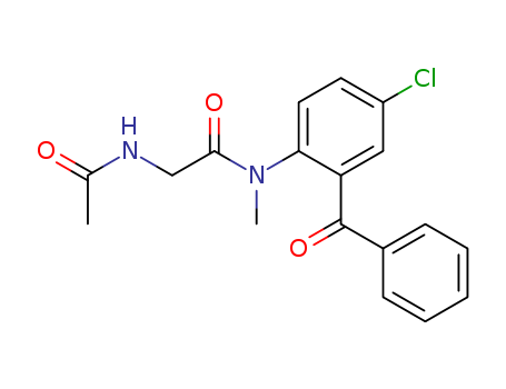 N~2~-acetyl-N-(2-benzoyl-4-chlorophenyl)-N-methylglycinamide