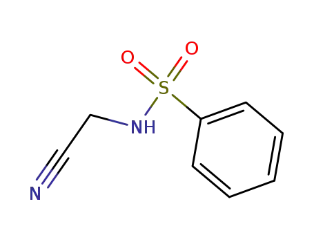 Molecular Structure of 4470-96-6 (Benzenesulfonamide, N-(cyanomethyl)-)