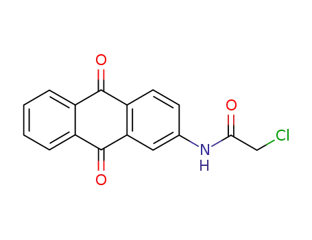 Molecular Structure of 143210-98-4 (2-Chloro-N-(9,10-dioxo-9,10-dihydro-anthracen-2-yl)-acetamide)