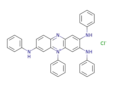 Molecular Structure of 4935-81-3 (5-phenyl-2,3,7-tris(phenylamino)phenazinium chloride)
