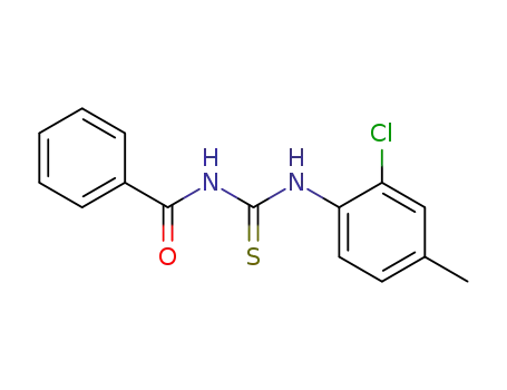 N-[(2-chloro-4-methyl-phenyl)thiocarbamoyl]benzamide cas  71233-09-5